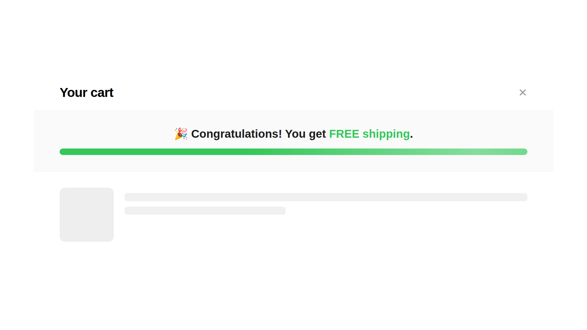 Free Shipping Bar preview